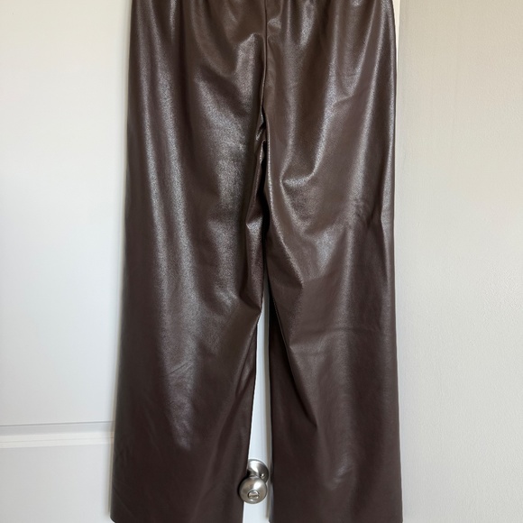 Brown Wide Coated Pants - H&M - Picture 6 of 6